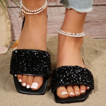 

2024 Fashion Slippers Women Flip Flops Summer Platform Flats Outdoor Beach Slides Non Slip Soft Thick Sole Zapatos Mujer Slides LS