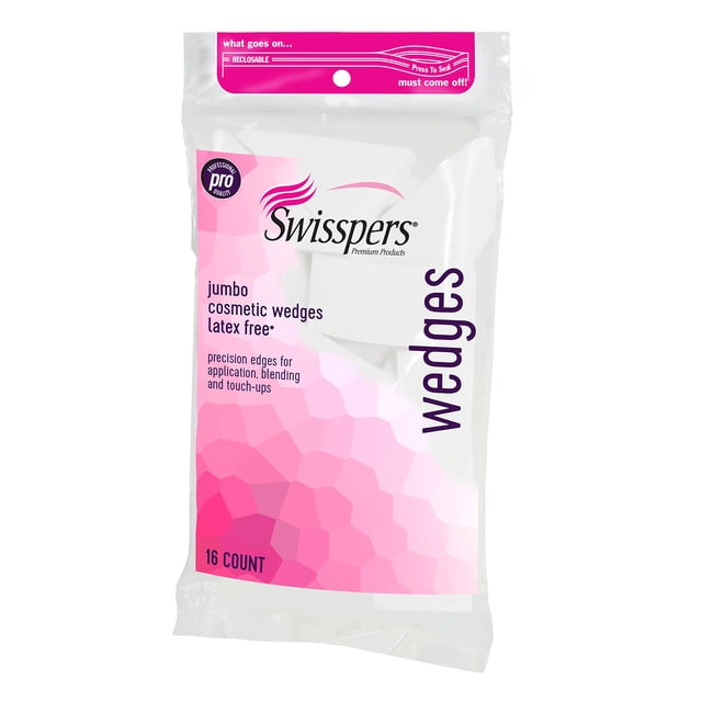 Cuñas cosméticas Swisppers Premium Pro sin látex, 16 unidades