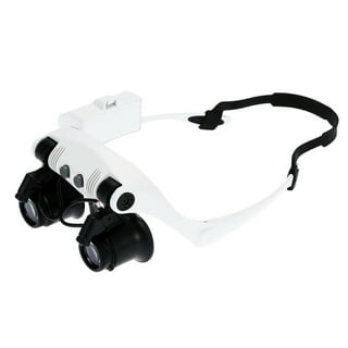 YOCTOSUN Magnifying Glasses with 4 LED Lights, Head Mount  Magnifier with Storage Case,5 Lenses, Headband, Hands Free Lighted Head  Magnifying Visor for Hobby Crafts & Close Work : Arts, Crafts 
