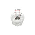 thumbnail image 3 of Uxcell 6.4mm Shaft Hole Potentiometer Volume Control Rotary Knobs Effect Pedal Knobs Clear 2 pcs, 3 of 3
