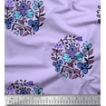 thumbnail image 1 of Soimoi Moss Georgette Fabric Leaves & Floral Block Decor Fabric Printed Yard 42 Inch Wide, 1 of 3
