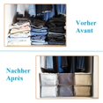 thumbnail image 3 of 3 cajas de almacenamiento para pantalones, jeans, suéteres, organizador visible apilable para mantener la ropa ordenada, ahorra espacio, 3 of 5