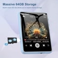 thumbnail image 5 of 64GB MP3 Player with Bluetooth 5.3, 2.4" Full Touch Screen Portable Music Player, Lossless Sound Digital Audio Player Built-in HD Speaker, FM Radio, Player Case Earphones Included, 5 of 5