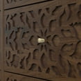 thumbnail image 2 of STYLIVIA 6-Drawer Dresser with Laser-Cut Drawer Fronts Royal Walnut 45.4"W x 15.7"D x 32"H, 2 of 13