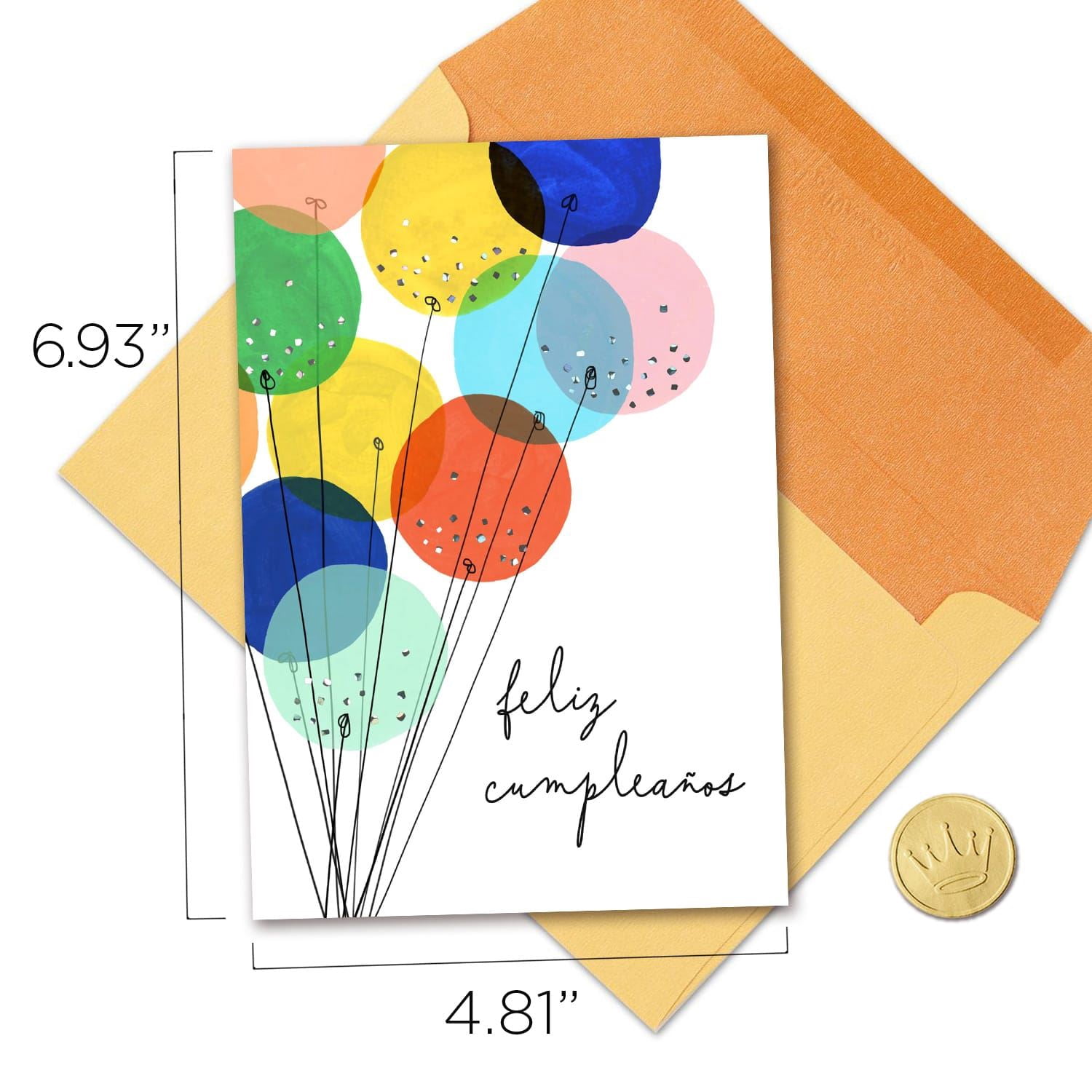 Hallmark Business Bulk Spanish Birthday Cards (Feliz Cumpleaños Balloons), 25 ct.