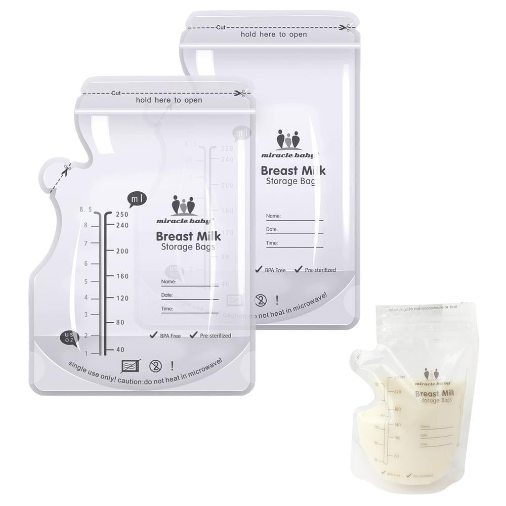 PMTY Breastmilk Storage Bags 120 Count BreastFeeding Bags for Infants