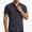 Dark Gray, variant on Bosfbaoi Plus Size Shirts For Men Textured Short Sleeve Men's Shirts Turn-Down Collar Button Front Mens Tops Casual Button Down Shirt