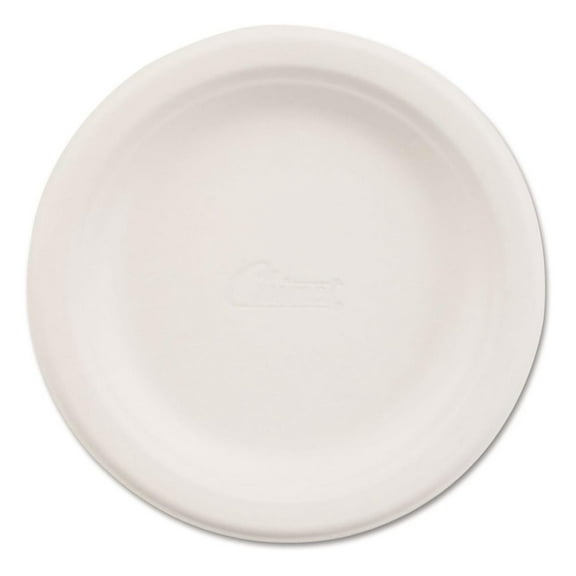 21225PK Paper Dinnerware Plate 6-Inch dia White 125/Pack Medium