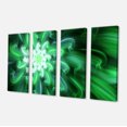 thumbnail image 2 of Large Green Exotic Flower Petals - Floral Canvas Art Print, 2 of 3