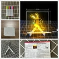 thumbnail image 4 of ZheElen Tableau de Notes Illuminées pour Exercice, Imagination des Enfants, Tableau de Messages LED, Note Collante 20*20CM, 4 of 6
