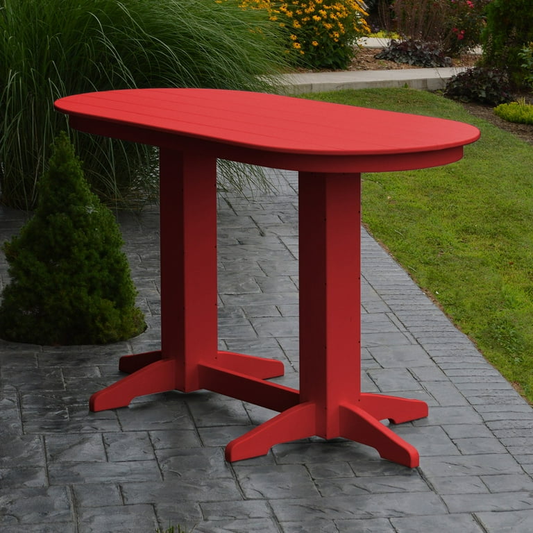 Oval bar height table hotsell