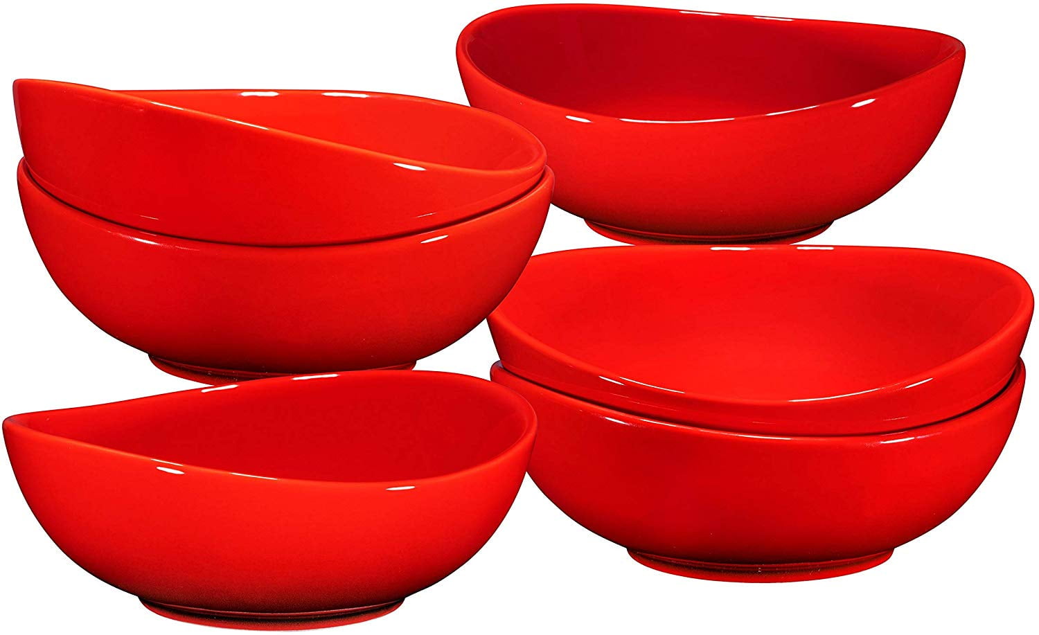 Bruntmor Porcelain Dessert Bowls Set 18 Oz Durable Nontoxic Ceramic