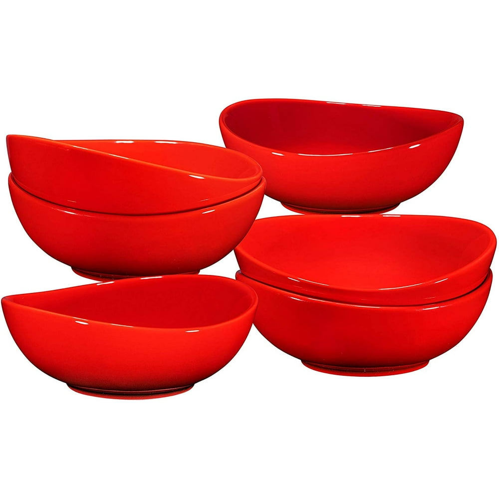 Bruntmor Porcelain Dessert Bowls Set 18 Oz Durable Nontoxic Ceramic