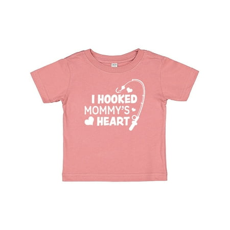 

Inktastic I Hooked Mommy s Heart with Fishing Rod Gift Baby Boy or Baby Girl T-Shirt