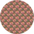 thumbnail image 1 of Ahgly Company Machine Washable Indoor Square Transitional Cherry Red Area Rugs, 3' Square, 1 of 7