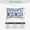 thumbnail image 4 of Susaid Skiing Enthusiast Print Pillowcases Multiple Size, Pillow Cover Super Soft Envelope Closure Standard Pillow Case-16"x24", 4 of 6