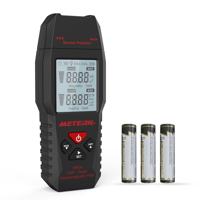 Meterk MK54 EMF Tester Handheld Mini Digital LCD EMF Detector yeacher Probador de campos electromagnéticos