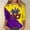 Yellow, variant on Outfmvch Mardi Gras Shirts for Women,3/4 Length Sleeve Womens Tops,Mardi Gras Outfit for Women,Womens Blouses,Workout Tops for Women,Shirts 3/4 Sleeve Graphic Tee Blouses Tunic Tops Mint Green L