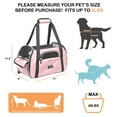 thumbnail image 2 of GOOPAWS Soft-Sided Dog & Cat Carrier Bag, Pink, 17'', 2 of 7