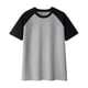 thumbnail image 5 of Camisas Elvqul para Hombre Mayor Manga Corta sin Estampado Gris Cuello Redondo Deportivas, 5 of 8