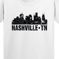 thumbnail image 4 of Inktastic Nashville Skyline Grunge Youth T-Shirt, 4 of 5