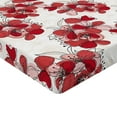 thumbnail image 4 of Ambesonne Hibiscus Fitted Sheet, Tropical Jungle Flower Art, Full Size, Dark Pink Pale Pink, 4 of 5