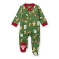 thumbnail image 2 of Burt's Bees Baby Organic Cotton Baby Holiday One Piece Footed Sleep 'N Play, Sizes Newborn-6/9 Months, 2 of 2