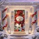 thumbnail image 4 of Decoraciones navideñas, adornos navideños, regalos de Navidad. Cubrepuertas navideño para puerta con diseño de muñeco de nieve. Cortina de poliéster disponible., 4 of 6