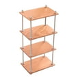 thumbnail image 3 of Milaget 1/6 Bookshelf Simulation Metal Frame Multilayer Scene Layout Props Gifts 4 Tier Short, 3 of 9