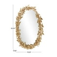 thumbnail image 4 of DecMode 19" x 33" Gold Oval 3D Butterfly Wall Mirror, 4 of 14