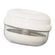 thumbnail image 5 of Estuche hermético para dentaduras postizas, caja para retenedores dentales con divisor y cesta coladora. Blanco, 5 of 9