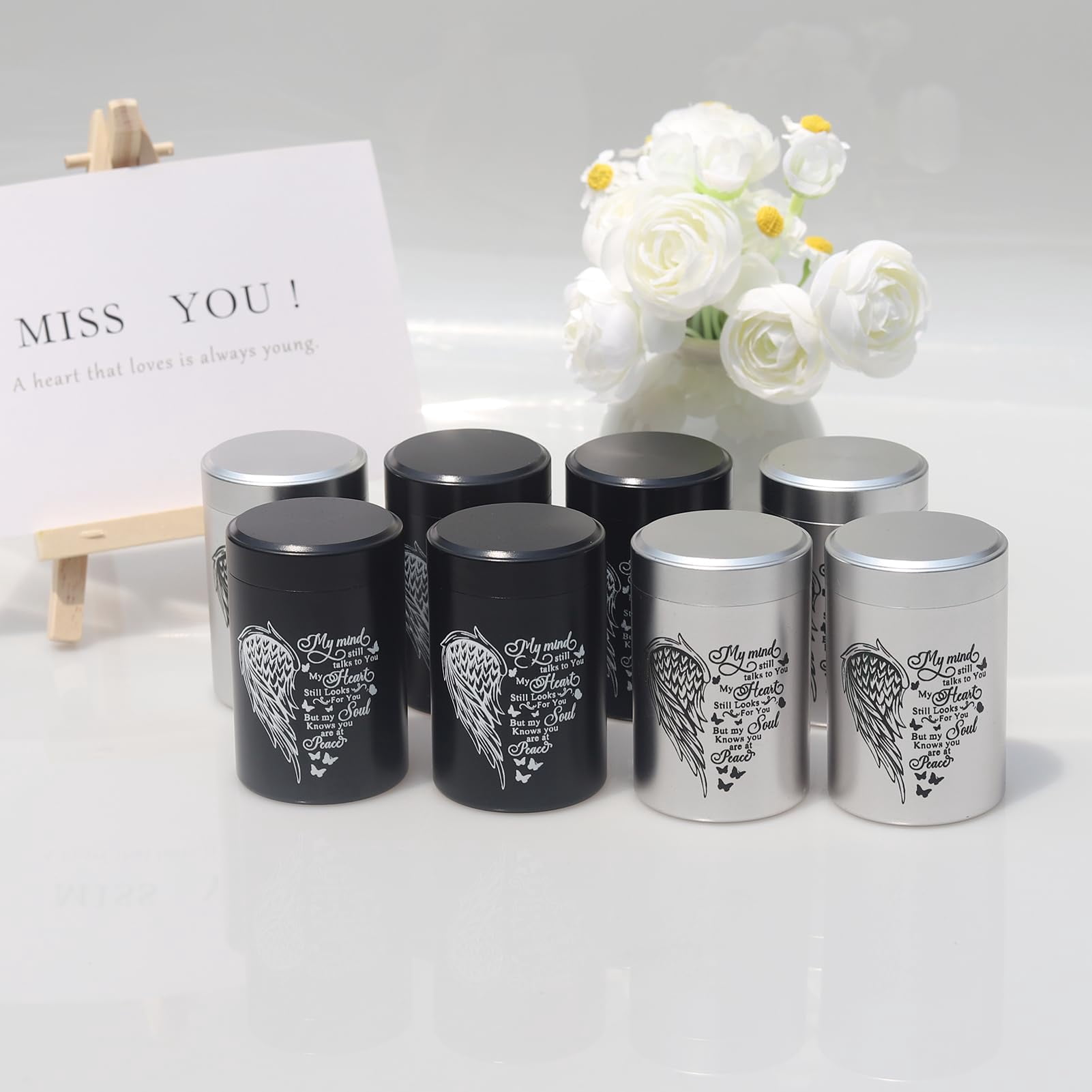 Small Urns for Human Ashes Set of 8 Mini Urn for Ashes 3 inches Keepsake Urns for Ashes for Sharing Small Keepsake Urns Memorial Ashes Holder