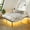 With Lights and Outlets, variant on Carlno Bed Frame Queen Size, No Spring Box Needed, Sturdy Metal Platform