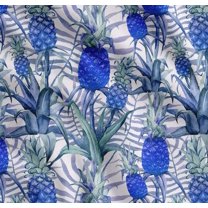 Soimoi Cotton Voile Fabric Leaves & Pine Fruits Printed Craft Fabric by The Yard 56 Inch Wide
