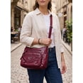 thumbnail image 4 of Deago Crossbody Bags for Women Pocketbook Soft PU Leather Ladies Purses and Handbags Multi Pocket Shoulder Bag with Adjustable Strap (Red), 4 of 10