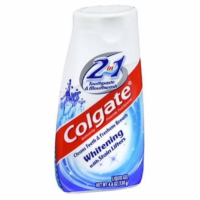Pasta dental y enjuague bucal 2 en 1 Colgate, 4.6 onzas, de