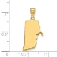 thumbnail image 2 of 14KY RI State Pendant Bail Only in 14k Yellow Gold, 2 of 2