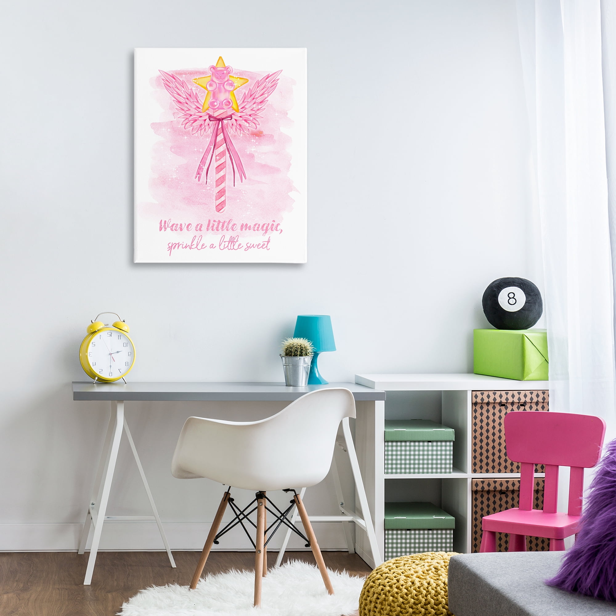 Stupell Industries Sprinkle Sweet Magic Fairy Tales & Fantasy Painting Gallery Wrapped Canvas Art Print Wall Art, 30 x 40