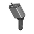 thumbnail image 5 of ZSOU 4-in-1 Retractable Car Charger with USB-C and Lightning Cables, Dual USB Ports, 5 of 9