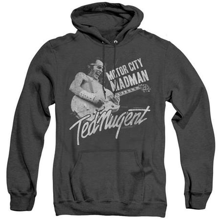 Trevco Sportswear TED103-AHH-1 TED Nugent & Madman Adult Heather Hoodie, Black - Small