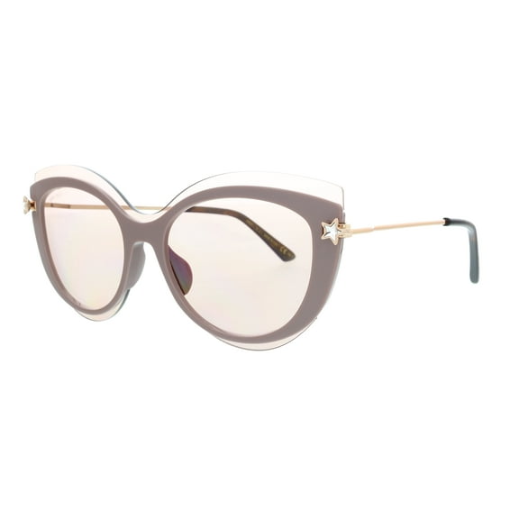 JIMMY CHOO CLEAGS 0FWM K1 Beige Cateye Sunglasses for womens