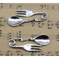 thumbnail image 4 of U8MO Lot 3/10/30X Retro Jewelry Making DIY Spoon Fork Alloy Charms Pendant 46x19mm-100pcs, 4 of 6