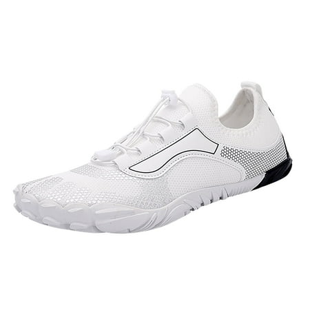 Fauean Shoes for Women Sneakers Water Proof Mesh Non Slip Fitness Casual Shoes Daily Wear White Size 37