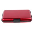 thumbnail image 2 of Cartera de aluminio de metal Metal Bloqueo Estuche de Almacenamiento de Tarjeta de Crédito/ Identificación/ para Mujer Hombre , rojo rojo Magideal Cartera de aluminio de metal, 2 of 7