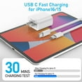 thumbnail image 6 of iPhone 16 15 Charger Fast Charging Type C Chargers USB C Charger Block iPhone 16 Chargers with 10FT Cable for IPhone16/15/Plus/Pro/Max,For ipad 13/12.9/11/10.9/Air 6/5/4/Mini 6th 8.3 Inch,for Samsung, 6 of 6
