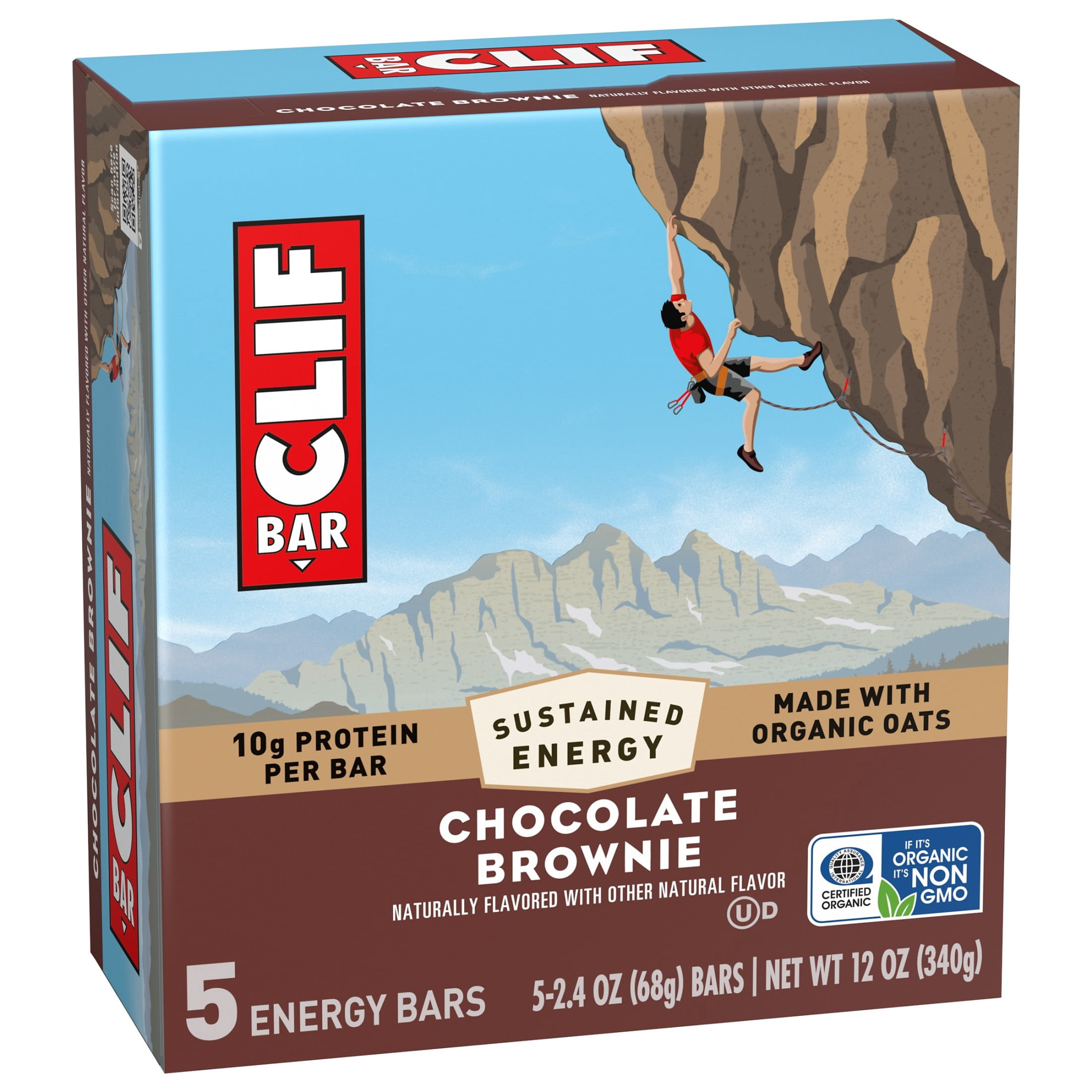 CLIF BAR Energy Protein Bars, Chocolate Brownie, 5ct