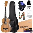 thumbnail image 1 of Kit de ukelele AODSK Soprano para principiantes con correa para funda y afinador, 1 of 7