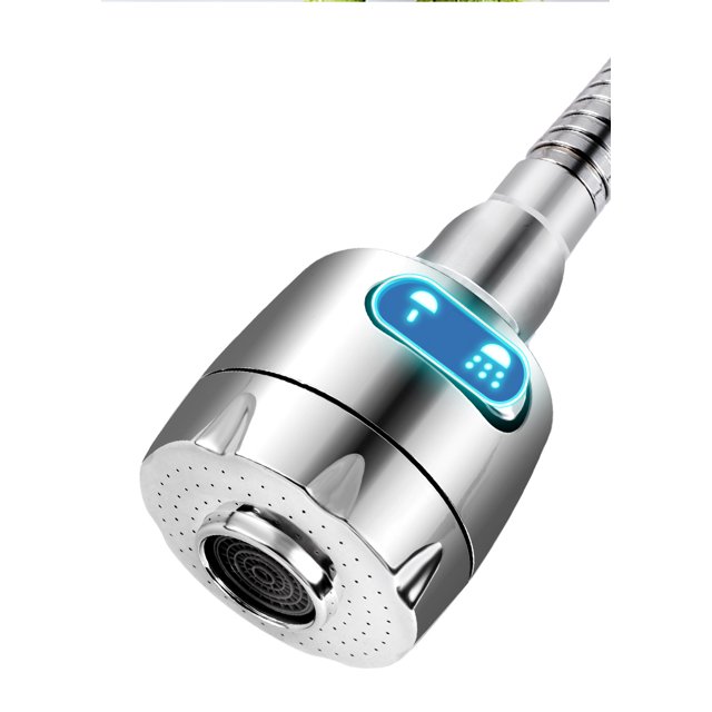 ZHAOCHENG 22 * 75 mm, 1 paquete, 2 modos, aireador de grifo plateado, aireador de grifo giratorio de 360 °, caño regulador de filtro de grifo de ahorro de agua, adecuado para cocina baño color