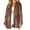 Brown, variant on Women Faux Leather PU Jackets Turndown Collar Oversized Blazer Coats Motor Bike Loose Fit Pockets Outwear