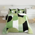 thumbnail image 2 of Castle Fairy Abstract Geometric 2Pcs Bedding Comforter Set for Women Men,Black Green White Twin Comforter Sets,Vintage Aesthetic Breathable Bedding Set,Ultra Soft Home Decor, 2 of 8